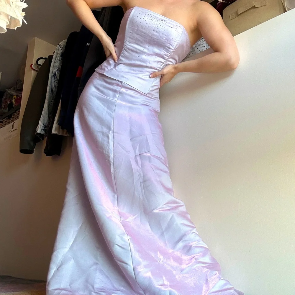 Gunne Sax Dresses | Vtg Y2k 90s 2000s Prom Dress | Color: Blue/Purple | Size: 7j